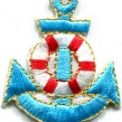 Anchor tattoo navy biker retro ship boat sea sew applique iron-on patch S-406