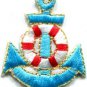 Anchor tattoo navy biker retro ship boat sea sew applique iron-on patch S-406