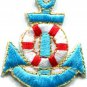 Anchor tattoo navy biker retro ship boat sea sew applique iron-on patch S-406