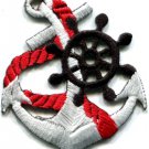 Anchor tattoo navy biker retro ship boat sea sew applique iron-on patch S-400