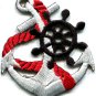 Anchor tattoo navy biker retro ship boat sea sew applique iron-on patch S-400