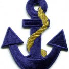 Anchor tattoo navy biker retro ship boat sea sew applique iron-on patch S-379