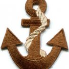 Anchor tattoo navy biker retro ship boat sea sew applique iron-on patch S-377