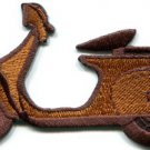 Motor scooter motorcycle cycle bike motorbike applique iron-on patch S-366