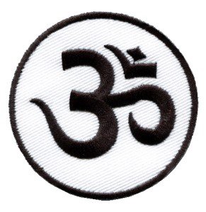 Aum om infinity hindu hindi hinduism yoga indian applique iron-on patch S-2