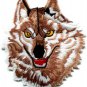 Wolf wolves biker retro applique iron-on patch Small S-236