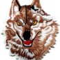 Wolf wolves biker retro applique iron-on patch Small S-236