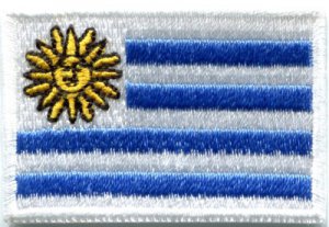 Flag of Uruguay sun of may South America applique iron-on patch Medium S-385