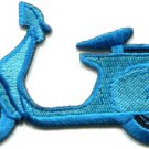 Motor scooter motorcycle cycle bike motorbike applique iron-on patch S-368