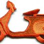 Motor scooter motorcycle cycle bike motorbike applique iron-on patch S-374