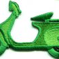 Motor scooter motorcycle cycle bike motorbike applique iron-on patch S-371