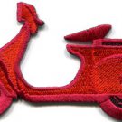 Motor scooter motorcycle cycle bike motorbike applique iron-on patch S-372