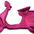Motor scooter motorcycle cycle bike motorbike applique iron-on patch S-370