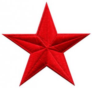 Star hippie 70s retro boho disco fab superstar applique iron-on patch S-144