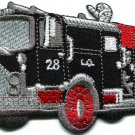 Fire engine truck rescue pumper retro applique iron-on patch S-561 FREE WORLDWIDE DELIVERY!