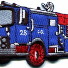 Fire engine truck rescue pumper retro applique iron-on patch S-563 WORLDWIDE DELIVERY IS FREE!