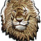 Lion cat puma jaguar tiger cheetah animal wildlife applique iron-on patch S-587