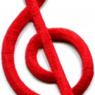 G clef treble musical note music scale classical applique iron-on patch S-575