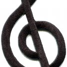 G clef treble musical note music scale classical applique iron-on patch S-574