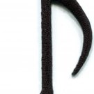 Eighth note musical quaver music classical symphony applique iron-on patch S-571