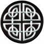 Celtic knot Irish goth biker tattoo wicca magic applique iron-on patch S-599