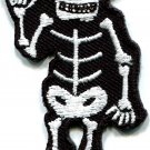 Skull skeleton goth horror applique iron-on patch FREE SHIPPING, NO LIMIT! S-267