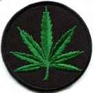 Marijuana leaf pot weed grass ganja hippie applique iron-on patch new G-4 WE SHIP ANYWHERE FOR FREE!