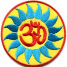 Hindu aum om infinity hindi yoga peace trance applique iron-on patch G-9