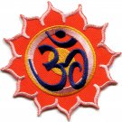 Hindu aum om infinity hindi yoga peace trance applique iron-on patch G-12
