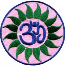 Hindu aum om infinity hindi yoga peace trance applique iron-on patch G-8