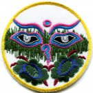 Eyes of Buddha buddhism yoga peace trance applique iron-on patch G-13