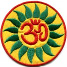 Hindu aum om infinity hindi yoga peace trance applique iron-on patch G-10