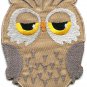 Owl bird of prey hoot animal wildlife applique iron-on patch G-29
