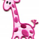 Giraffe baby animal kids fun wildlife safari applique iron-on patch G-40