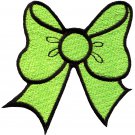 Light green bow knot ribbon boho retro sew sewing applique iron-on patch G-22