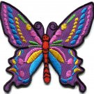 Butterfly 70s hippie boho retro love peace groovy applique iron-on patch G-24