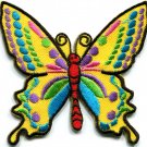 Butterfly 70s hippie boho retro love peace groovy applique iron-on patch G-25