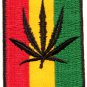 Flag of Judah pot leaf marijuana reggae applique iron-on patch G-45 WE SHIP ANYWHERE FOR FREE!