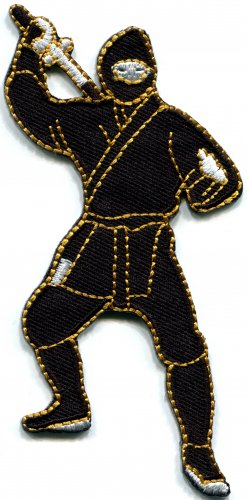 Ninja shinobi mercenary kung fu martial arts Japan applique iron-on patch S-244