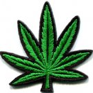 Pot leaf ganja marijuana weed hippie applique iron-on patch Small S-91 WORLDWIDE DELIVERY IS FREE!
