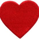 Red heart love valentine's day 70s retro party fun applique iron-on patch S-642