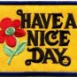 Have a Nice Day 70s hippie retro boho weed love applique iron-on patch new S-304