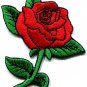 Rose tattoo love 70s retro applique iron-on patch S-194 FREE WORLDWIDE DELIVERY!