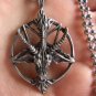 Lot of 12 satanic goat's head Baphomet pentagram occult pagan satan pendants new