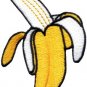 Bananas bunch fruit snack monkey jungle retro fun applique iron-on patch S-196