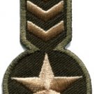 Army navy military insignia rank war biker retro applique iron-on patch S-637