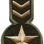 Army navy military insignia rank war biker retro applique iron-on patch S-637