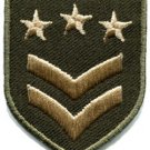 Army navy military insignia rank war biker retro applique iron-on patch S-636