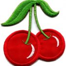 Cherry cherries fruit applique iron-on patch S-285