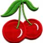 Cherry cherries fruit applique iron-on patch S-285